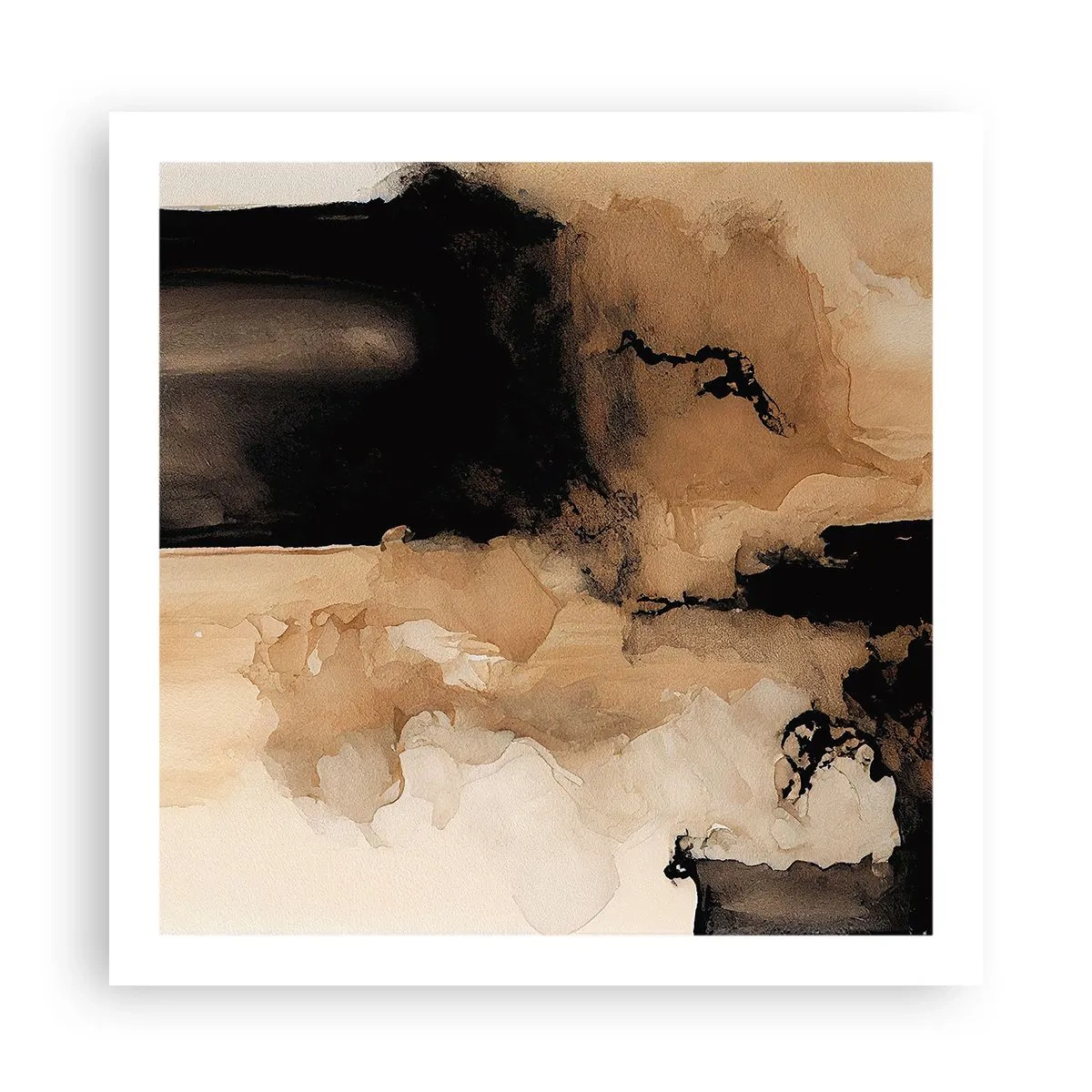 Plakat - En spændende abstraktion - 60x60 cm