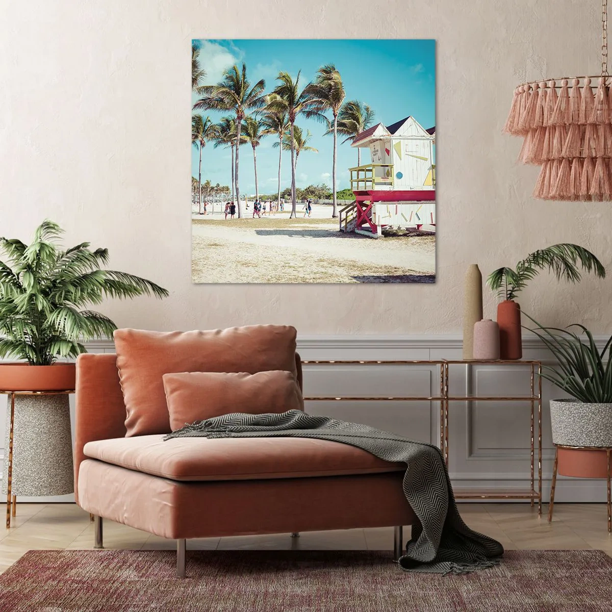 Lærredstryk - Billede på lærred - En smuk dag foran dig - 50x50 cm