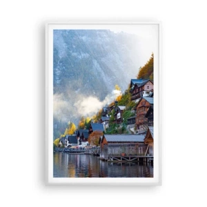 Plakat i hvid ramme - Alpine climes - 70x100 cm