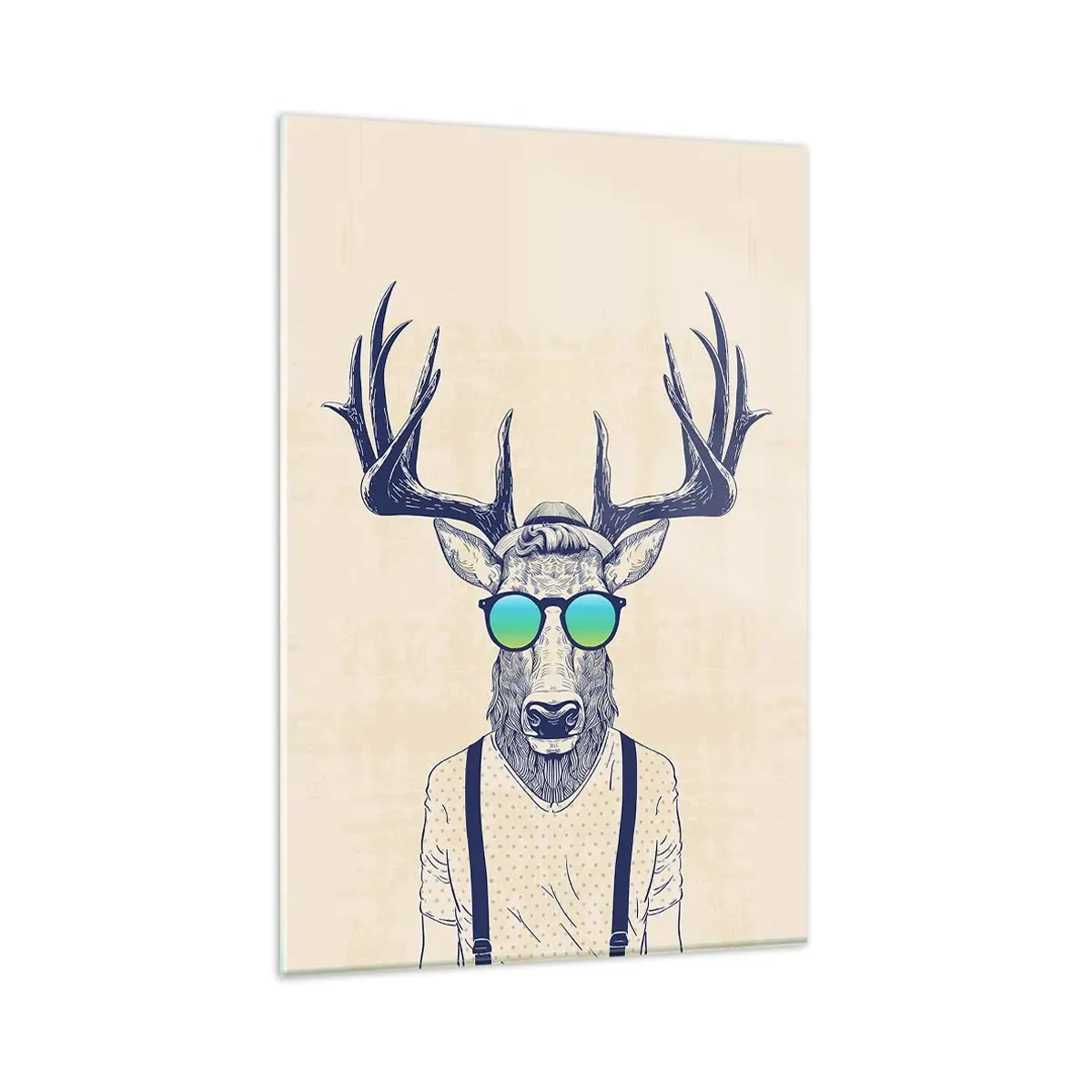 Billede på glas - Hvem forventede du? - 80x120 cm