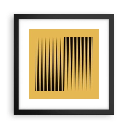 Plakat i sort ramme - Modsætningernes kvadrat - 30x30 cm