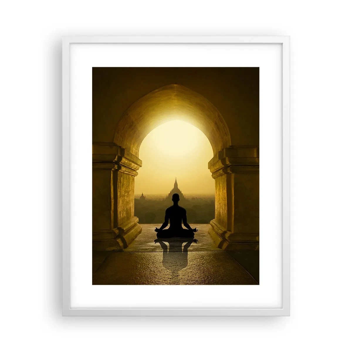 Plakat i hvid ramme - Fuldkommen harmoni - 40x50 cm