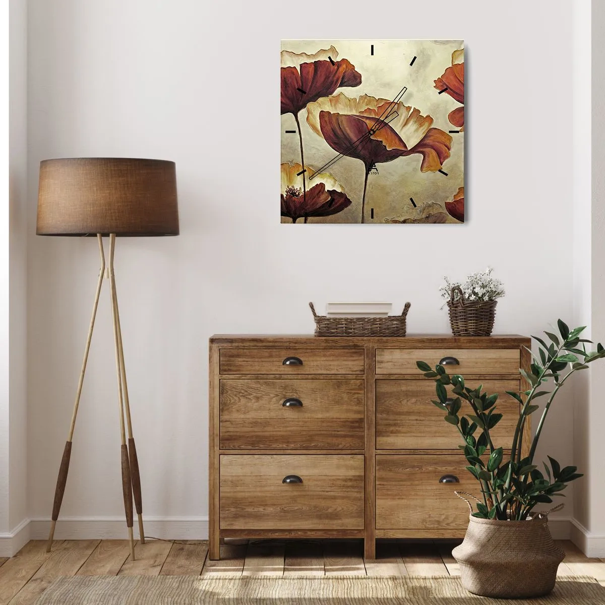 Vægur, Uret - Marker - 40x40 cm