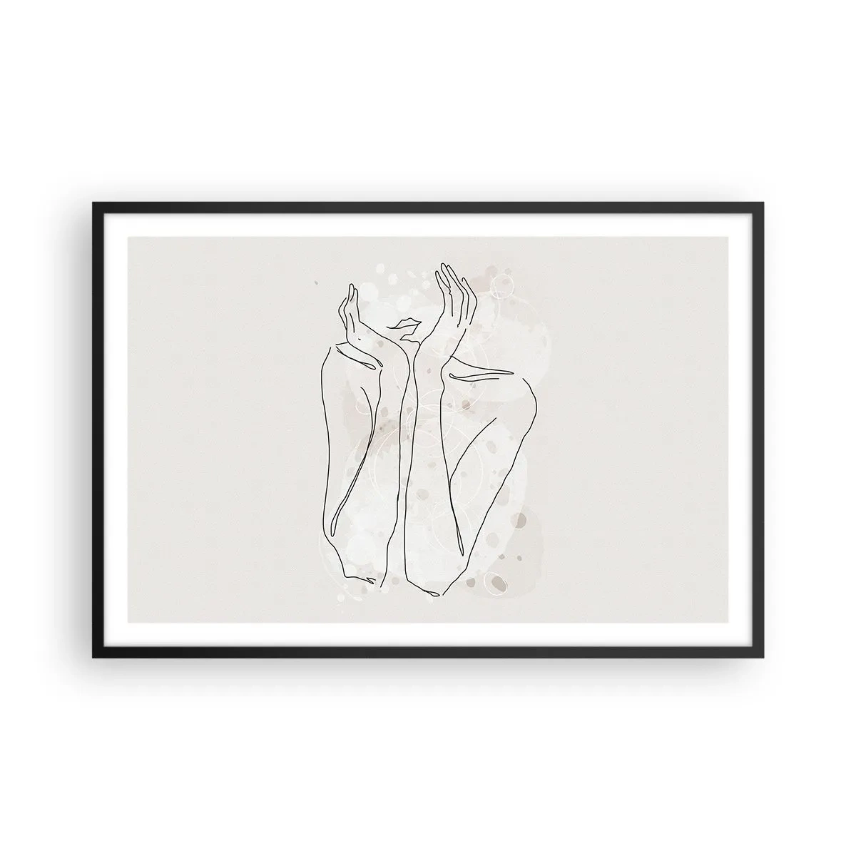 Plakat i sort ramme - En drømmende stund - 91x61 cm