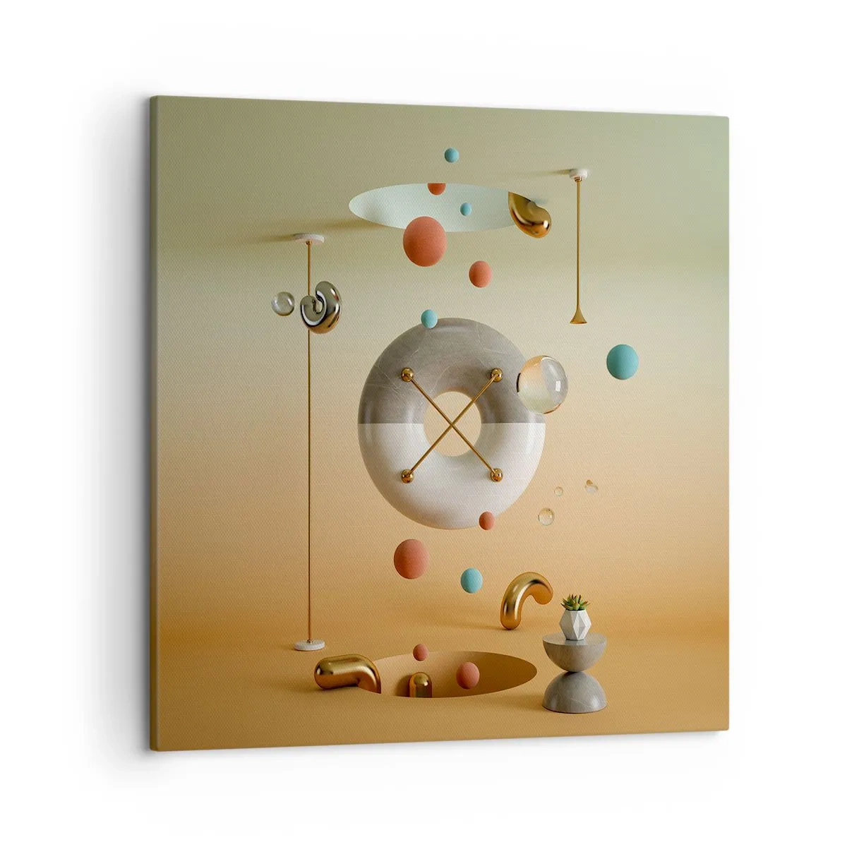 Lærredstryk - Billede på lærred - Alt kan ske - 50x50 cm