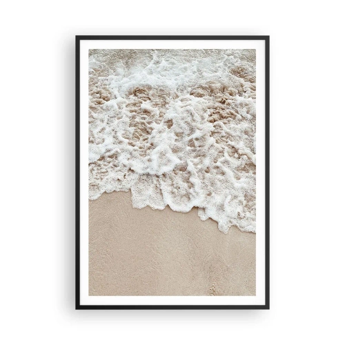 Plakat i sort ramme - Jeg er straks tilbage - 70x100 cm