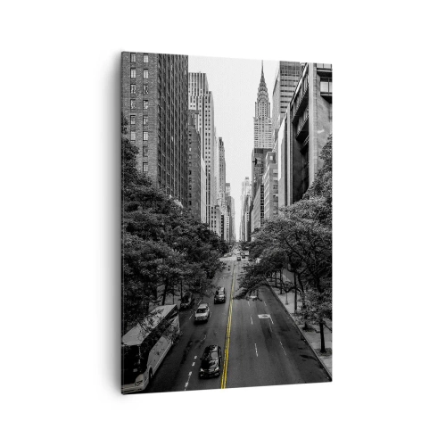Lærredstryk - Billede på lærred - New York morgen - 70x100 cm