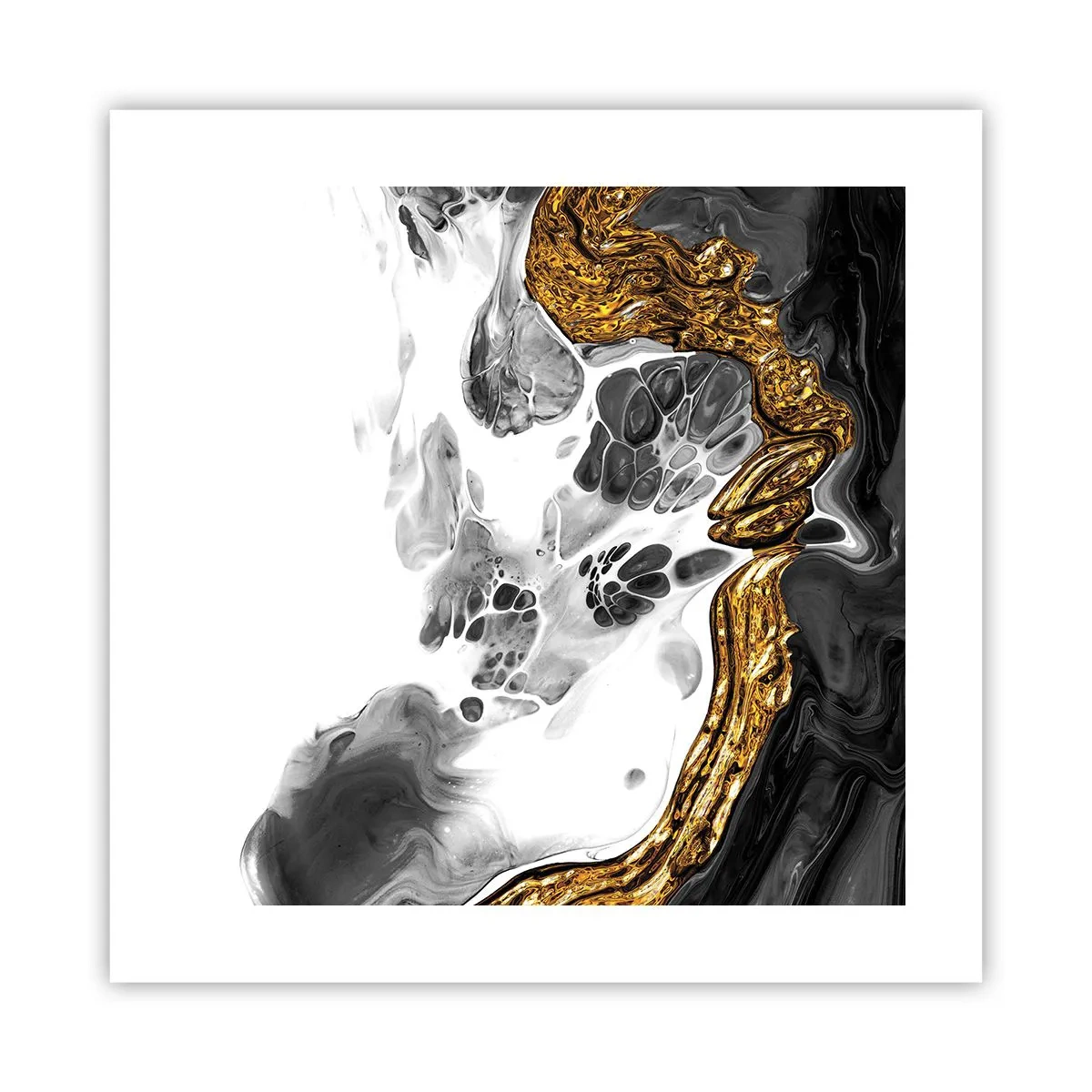 Plakat - Organisk sammensætning - 40x40 cm