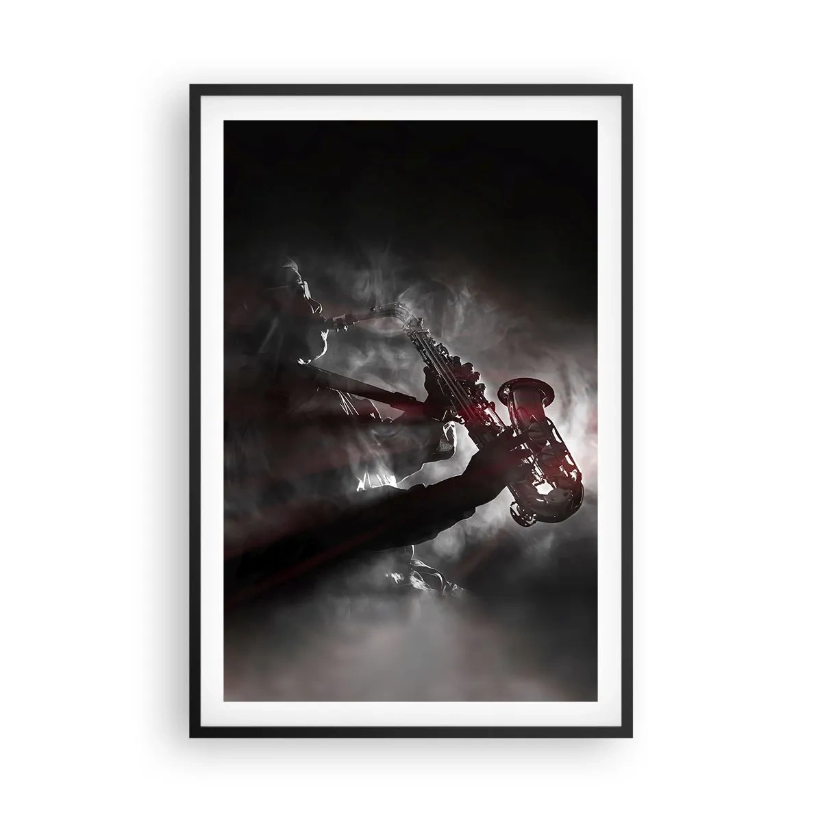 Plakat i sort ramme - I jazzens dampe - 61x91 cm