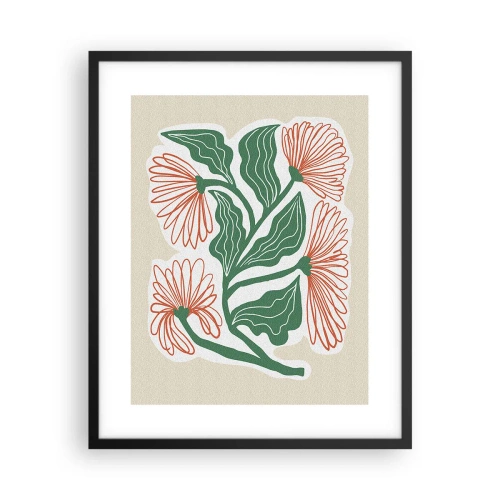 Plakat i sort ramme - Folkeligt og moderne - 40x50 cm