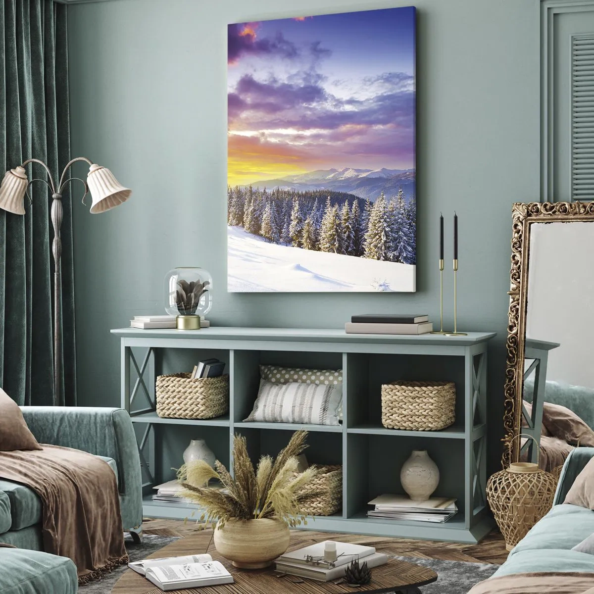 Lærredstryk - Billede på lærred - Ved højlys dag - 50x70 cm