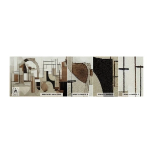 Prøve Fototapet Selvklæbende Deluxe Sticker - Bybillede 2.0 - Abstraktion, Stykke, Former - 100x30 cm