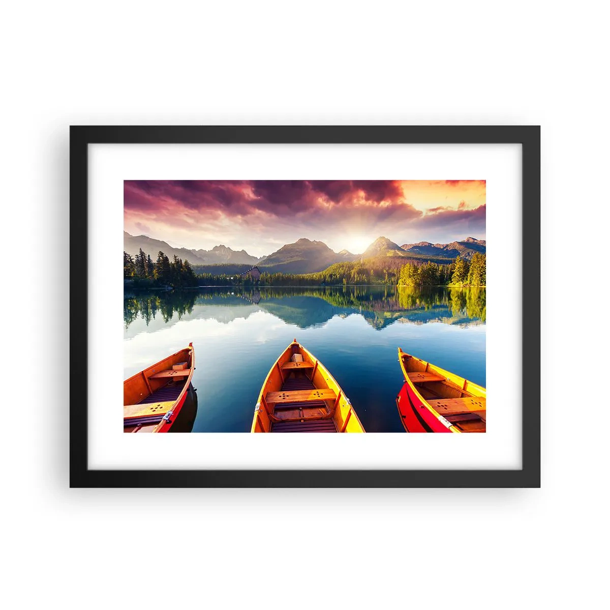 Plakat i sort ramme - Intet imod naturen - 40x30 cm