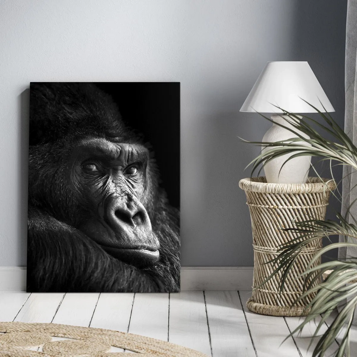 Lærredstryk - Billede på lærred - Og hvad kigger du på? - 50x70 cm