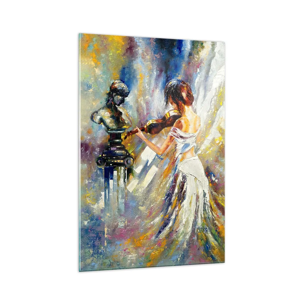 Billede på glas - Genopliv med følelse - 70x100 cm