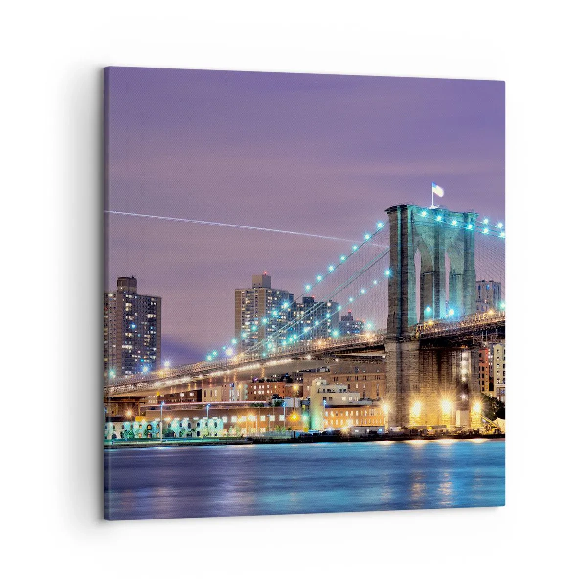 Lærredstryk - Billede på lærred - I mange år har Brooklyn Bridge - 50x50 cm