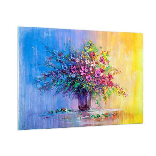 Billede på glas - Gave fra en sommereng - 100x70 cm