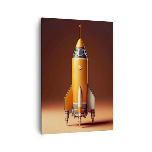 Lærredstryk - Billede på lærred - Det begynder med en drøm - 70x100 cm