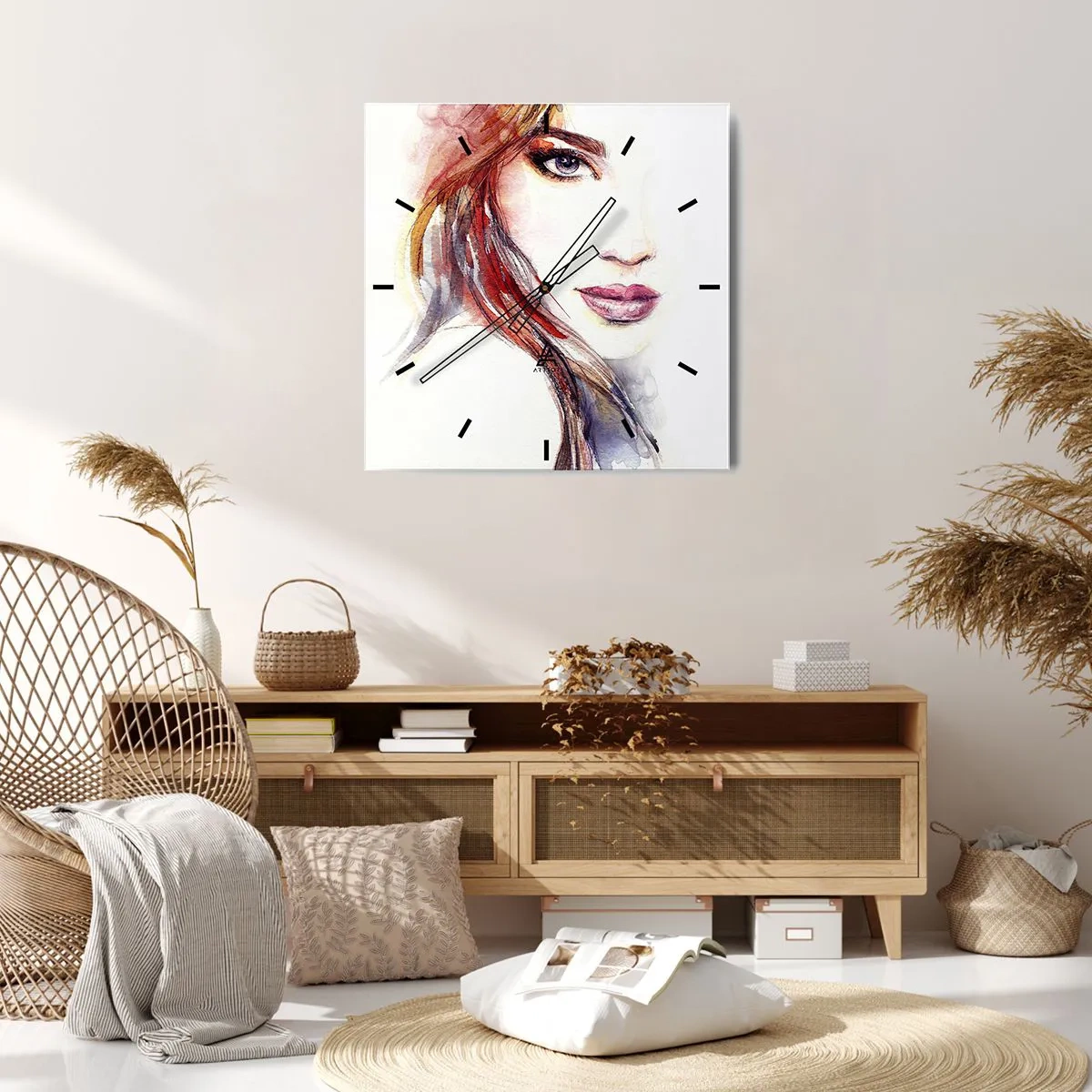 Vægur, Uret - Vademecum - følg mig - 40x40 cm