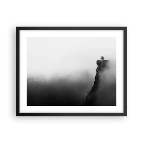 Plakat i sort ramme - På kanten af verden - 50x40 cm
