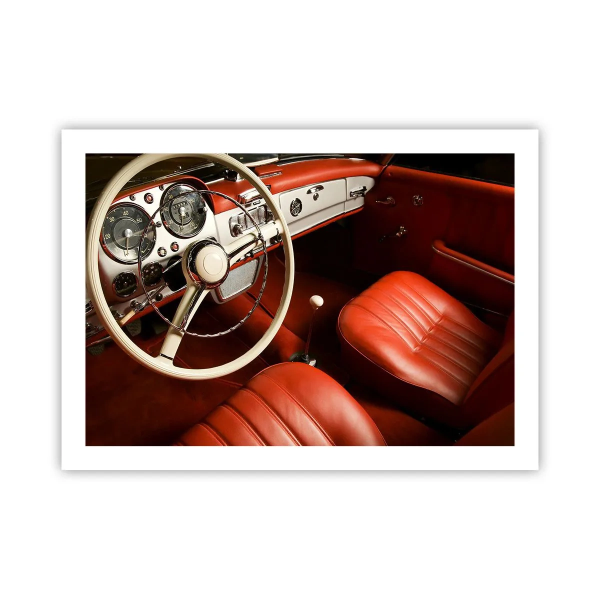 Plakat - Luksus i vintage stil - 70x50 cm