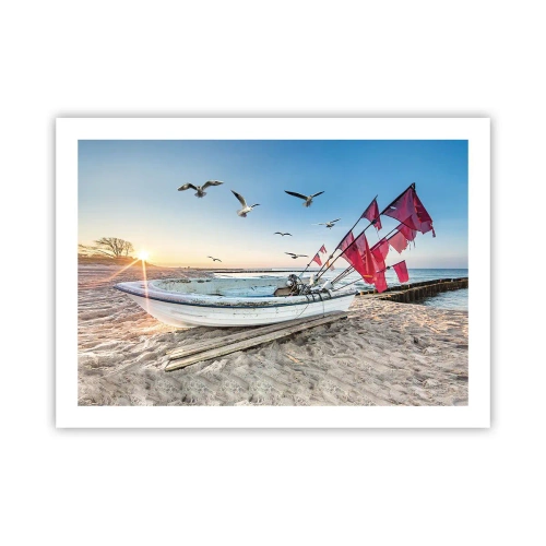 Plakat - Et velfortjent hvil - 70x50 cm