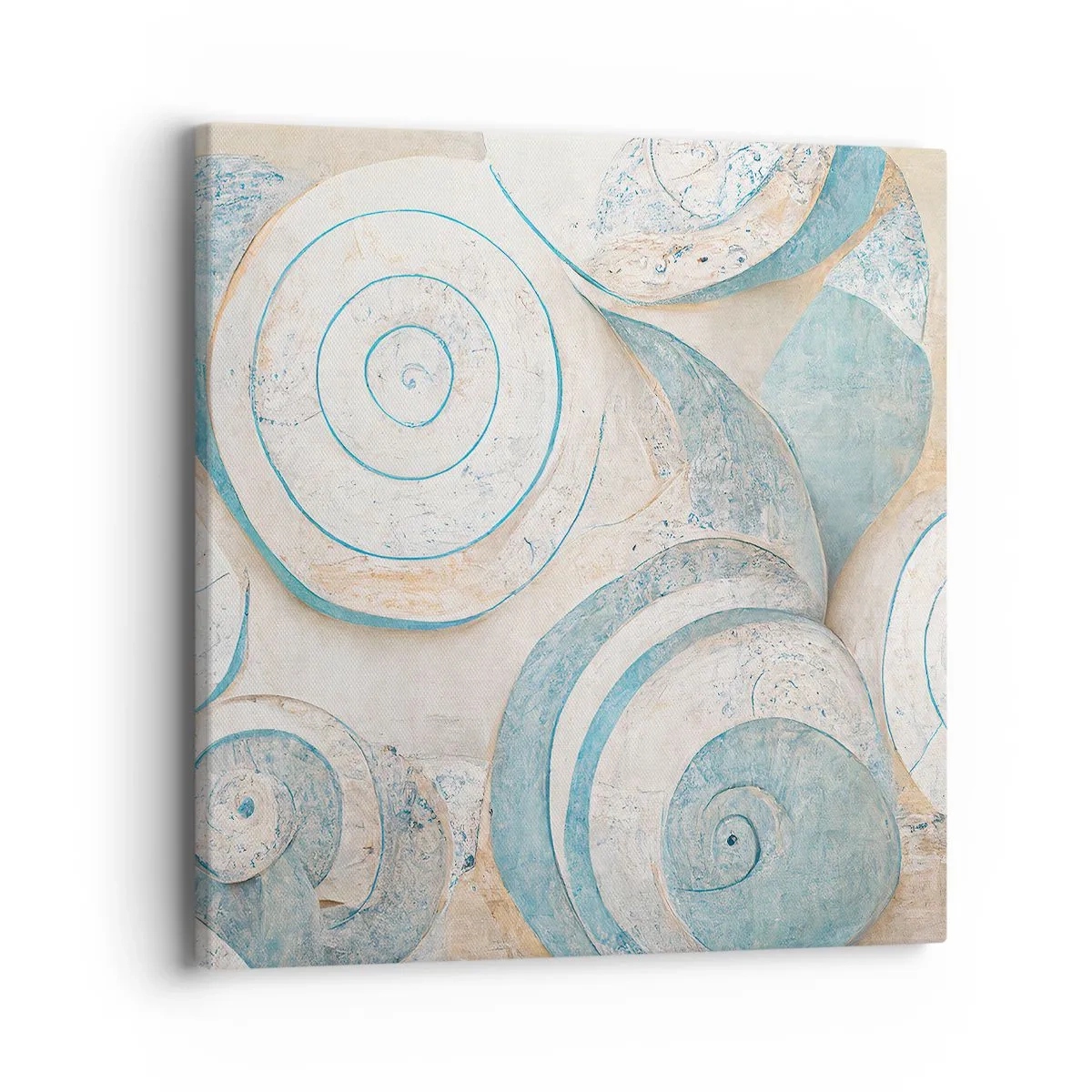 Lærredstryk - Billede på lærred - Hvad gemmer skallen på? - 40x40 cm