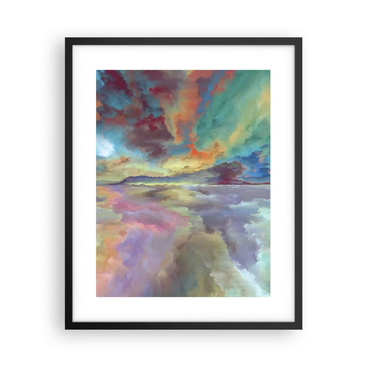 Plakat i sort ramme - To himle - 40x50 cm