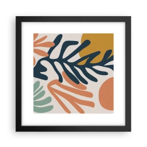 Plakat i sort ramme - Koralhav - 30x30 cm