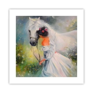 Plakat - Som fra en smuk drøm - 40x40 cm