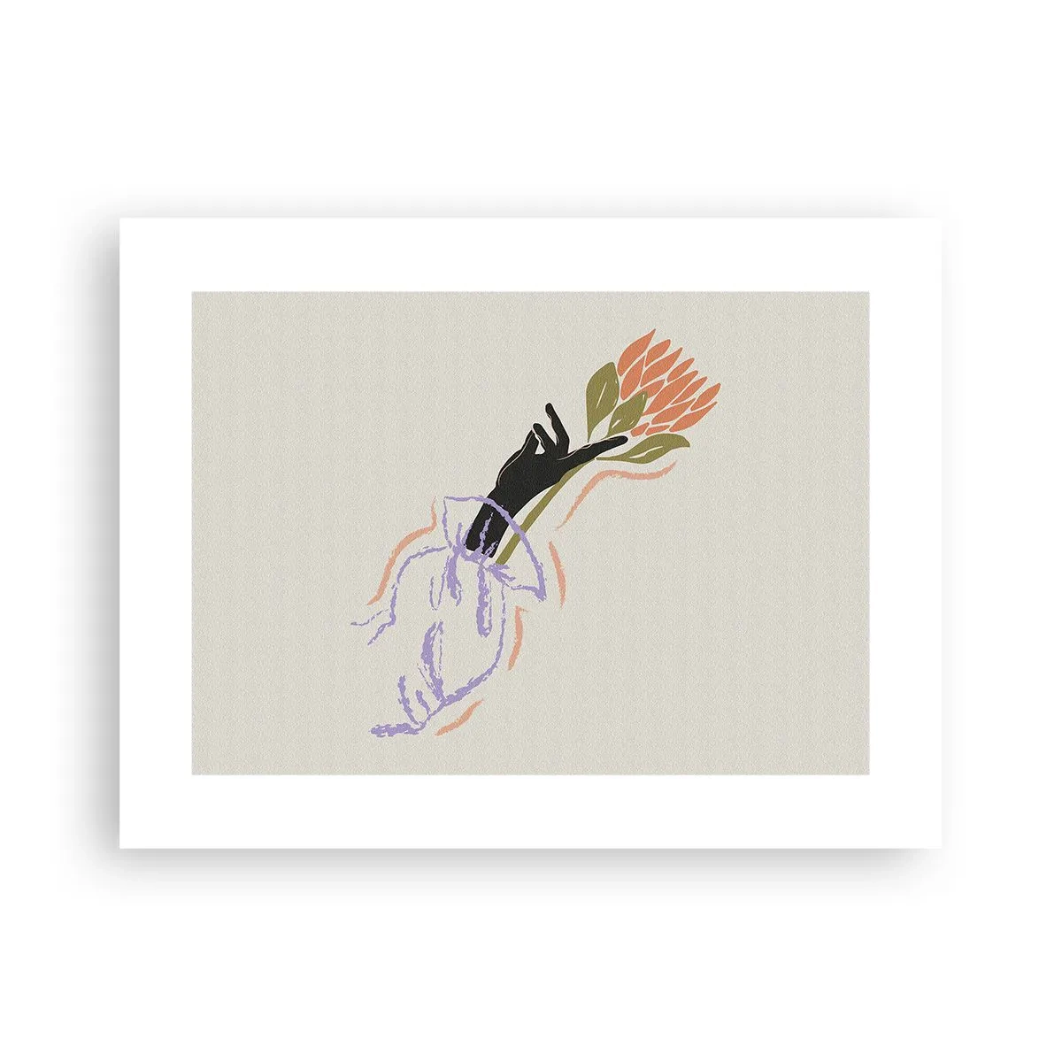 Plakat - En søsterlig berøring - 40x30 cm