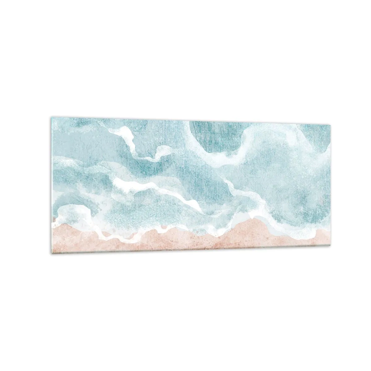 Billede på glas - Abstraktion af skyer - 120x50 cm