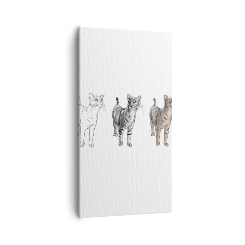 Lærredstryk - Billede på lærred - Tegneundervisning - 55x100 cm