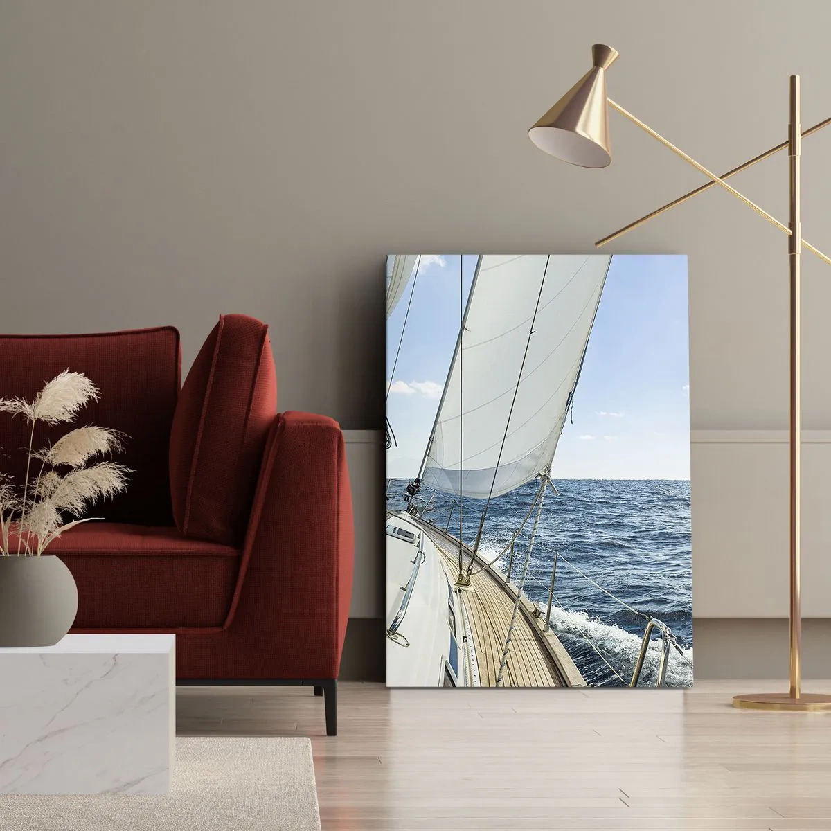Lærredstryk - Billede på lærred - Ahoj , eventyr - 50x70 cm