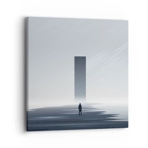 Lærredstryk - Billede på lærred - Mulighed eller trussel? - 40x40 cm