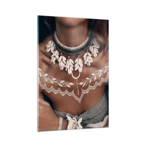 Billede på glas - Talismaner, ritualer om kvindelighed - 80x120 cm