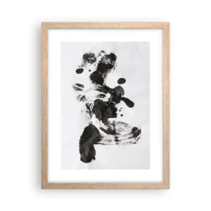 Plakat i ramme af lyst egetræ - En metode i galskaben? - 30x40 cm