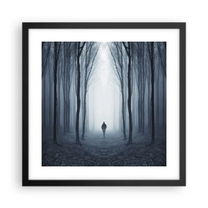Plakat i sort ramme - Og alt sammen ganske enkelt - 40x40 cm
