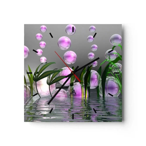 Vægur, Uret - En reflekterende komposition af lethed og liv - 30x30 cm