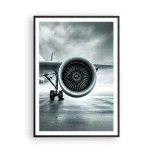 Plakat i sort ramme - Der er kraft! - 70x100 cm