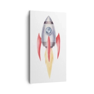 Lærredstryk - Billede på lærred - Højere, hurtigere, længere - 45x80 cm