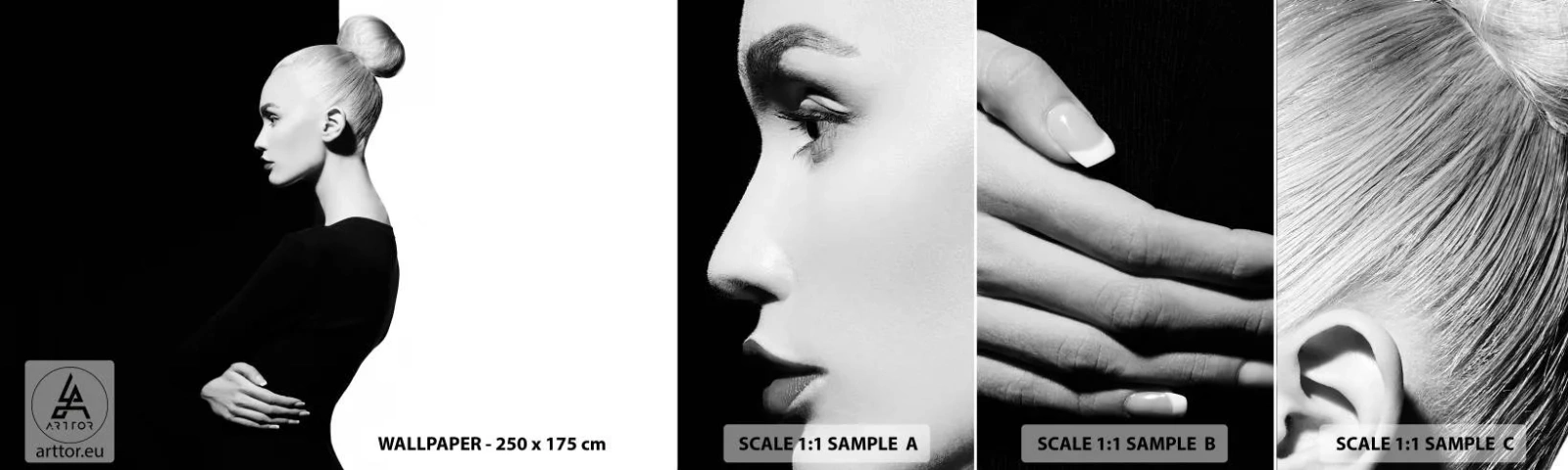 Fototapet Prøve Standard Eco - Blot en kvinde - Mode, Kvinde, Elegant - 100x30 cm