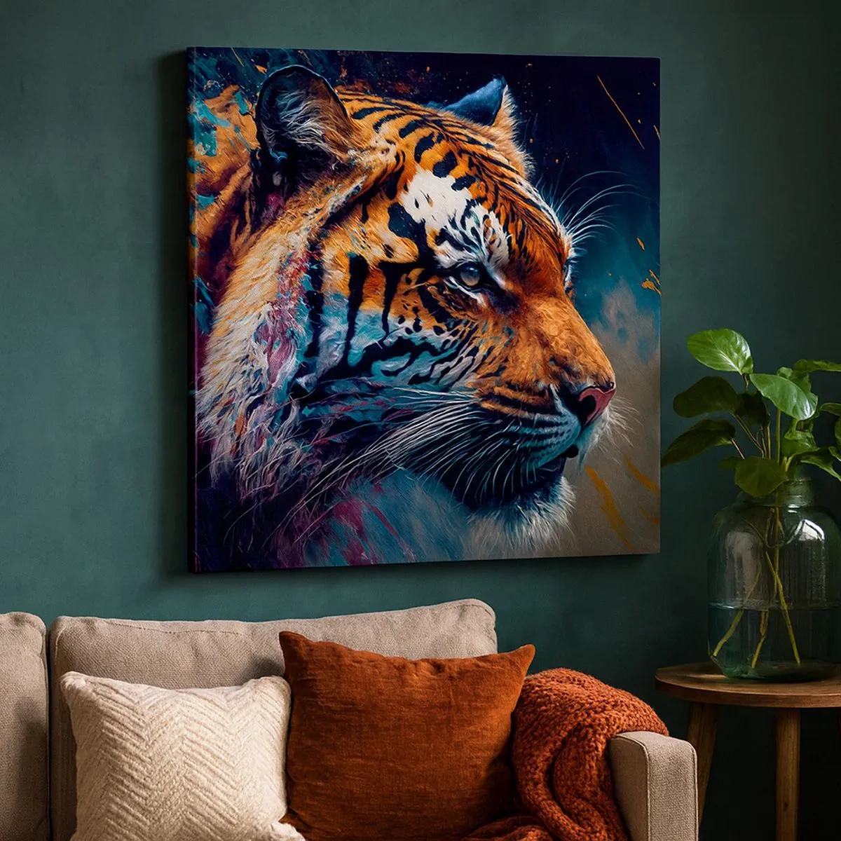 Lærredstryk - Billede på lærred - Vild skønhed - 30x30 cm