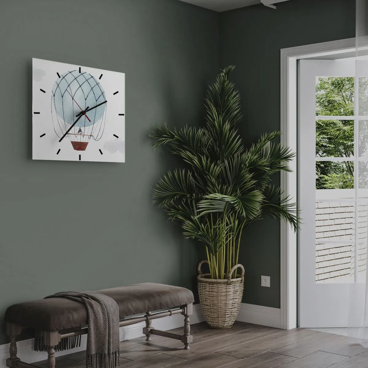 Vægur, Uret - Alt i skyerne - 40x40 cm