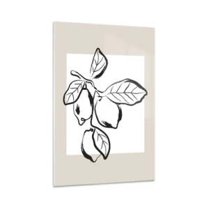 Billede på glas - Hvor citronen modner... - 70x100 cm