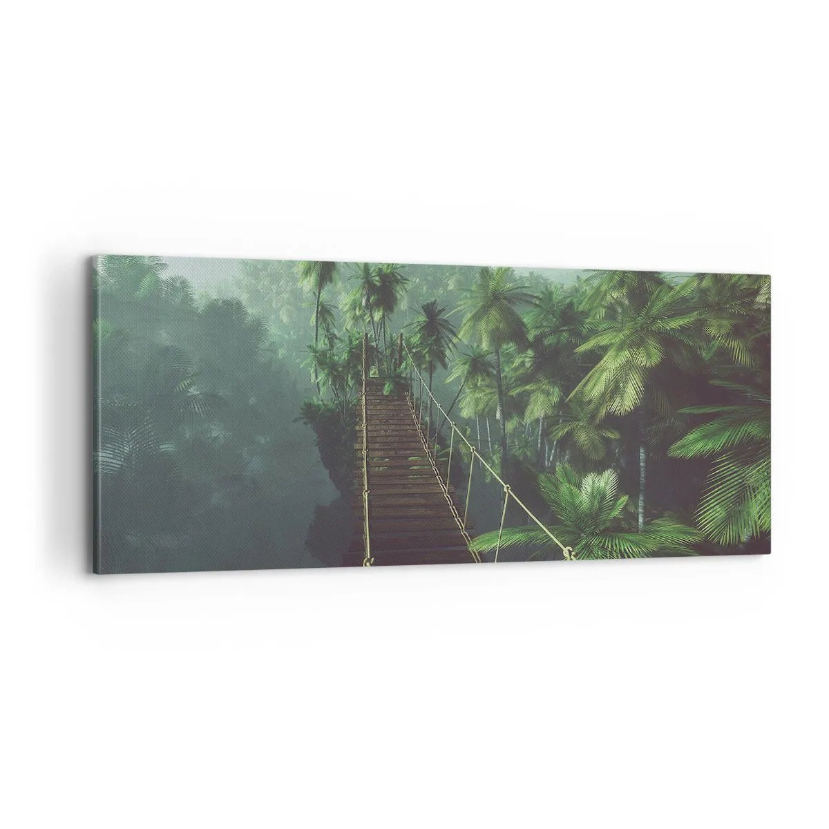 Lærredstryk - Billede på lærred - Over det kogende grønne - 100x40 cm