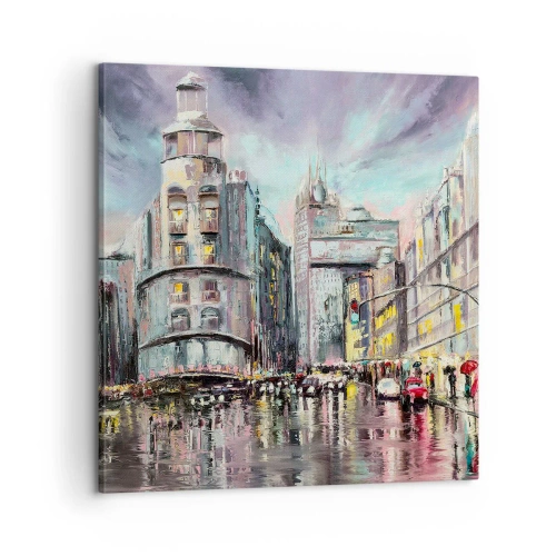 Lærredstryk - Billede på lærred - Det vil blive en vellykket aften - 60x60 cm