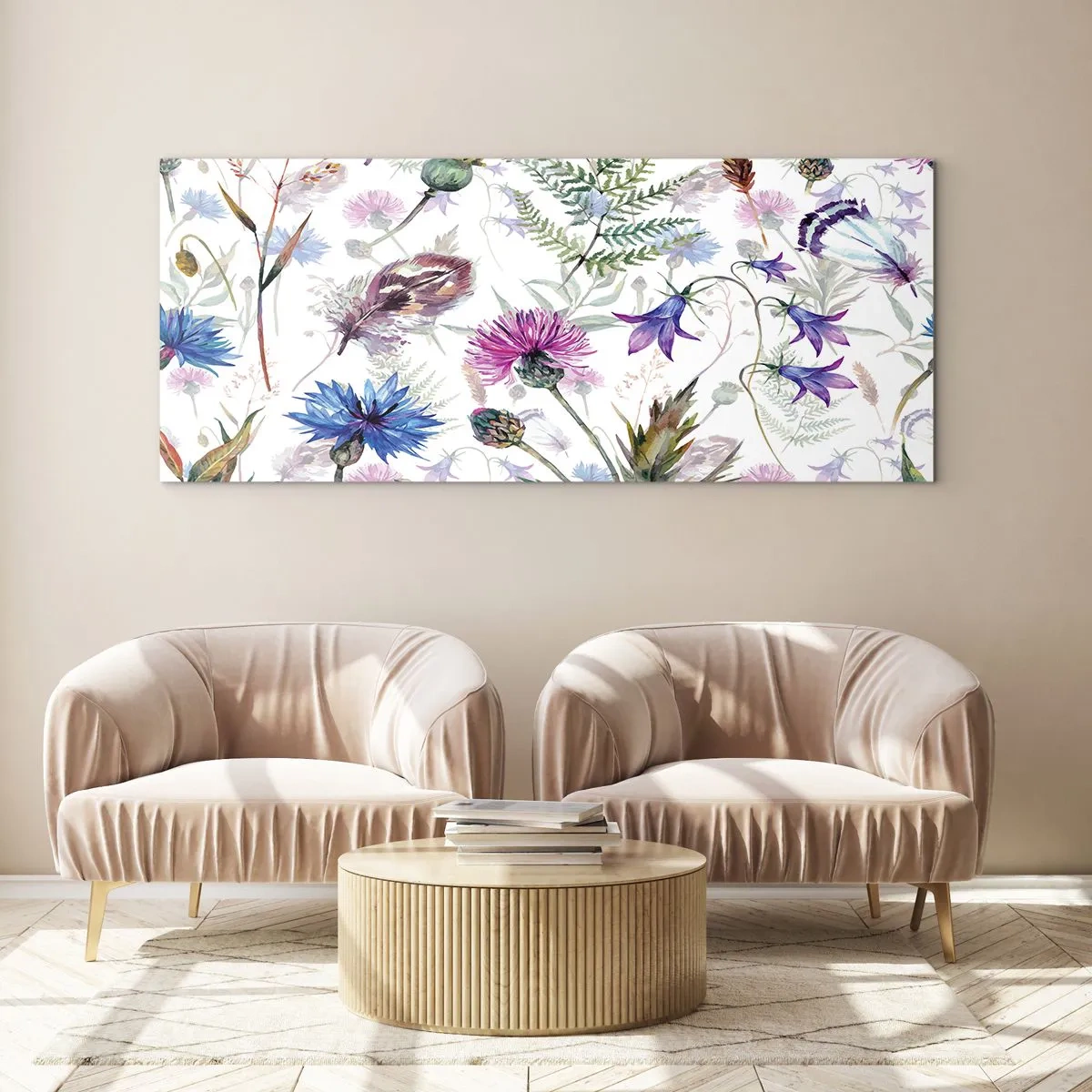 Billede på glas - Polsk herbarium - 100x40 cm