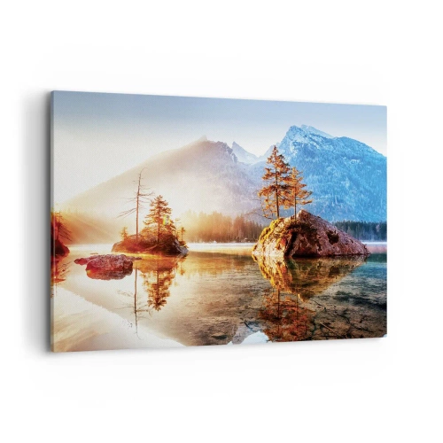 Lærredstryk - Billede på lærred - Naturen i et nyt lys - 120x80 cm