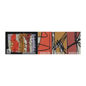 Prøve Fototapet Premium Canvas - Spontan komposition - Abstraktion, Stykke, Skriblerier - 100x30 cm